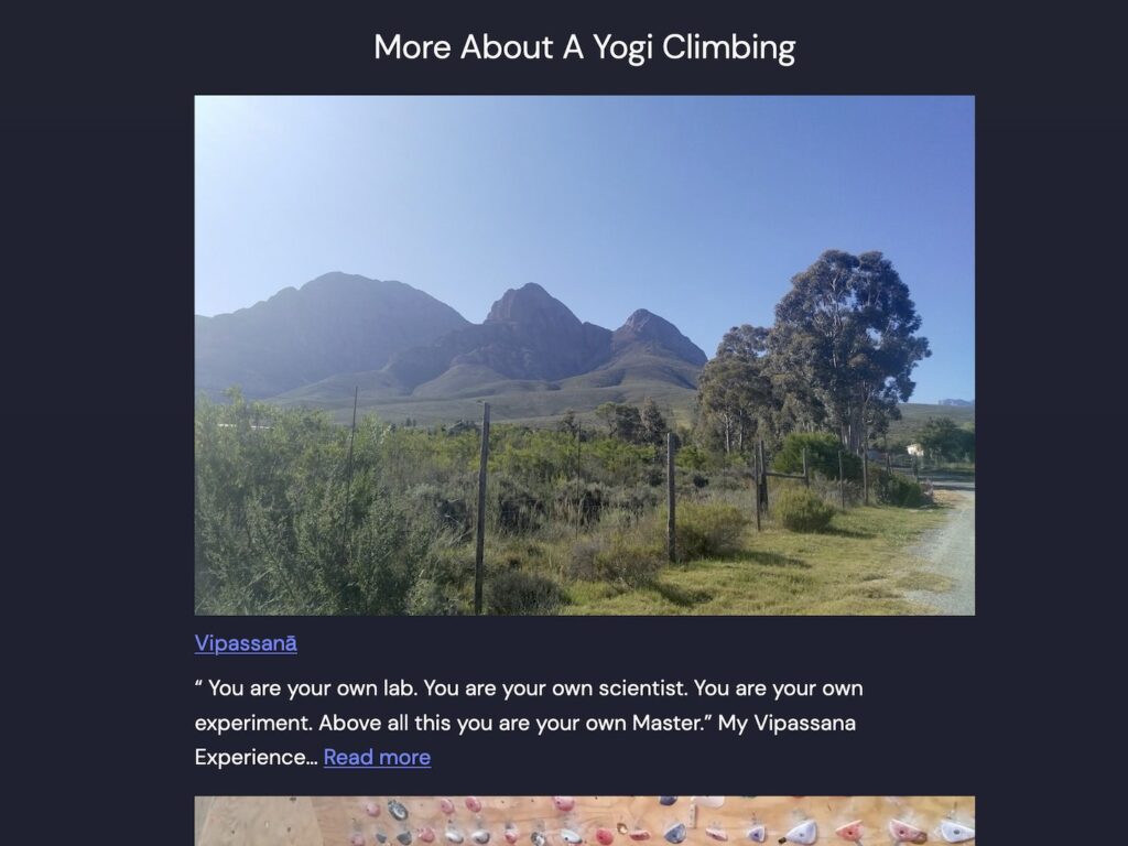 Blog Posts for A Yogi Climbing