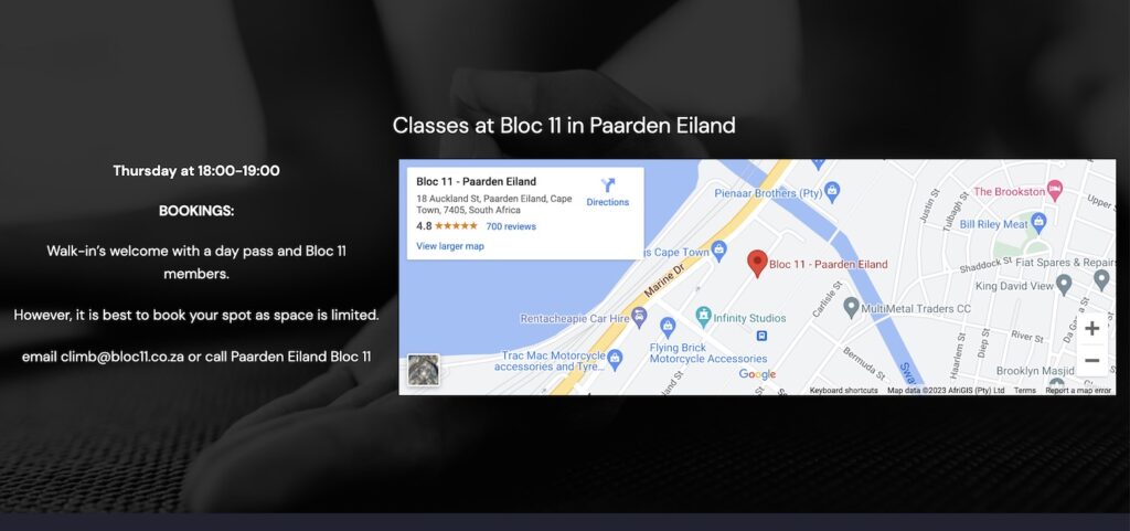 Yoga classes at Bloc11